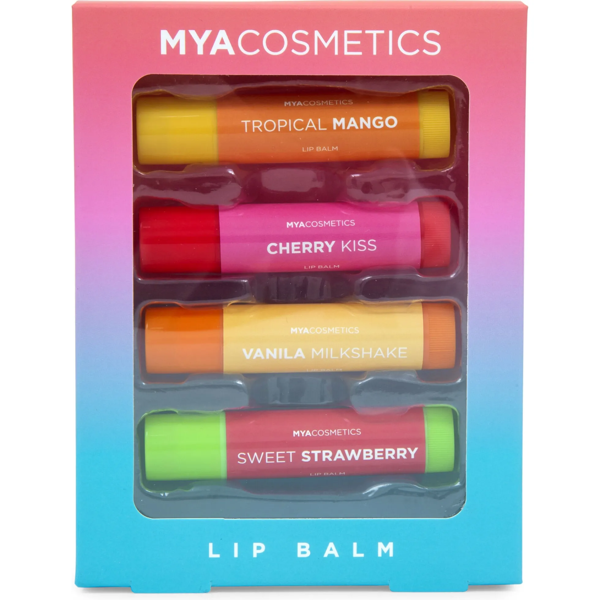 MYA Lip Balm læbepomade-sæt - 4 stk.
