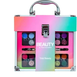 MYA Transparent makeupkuffert med indhold