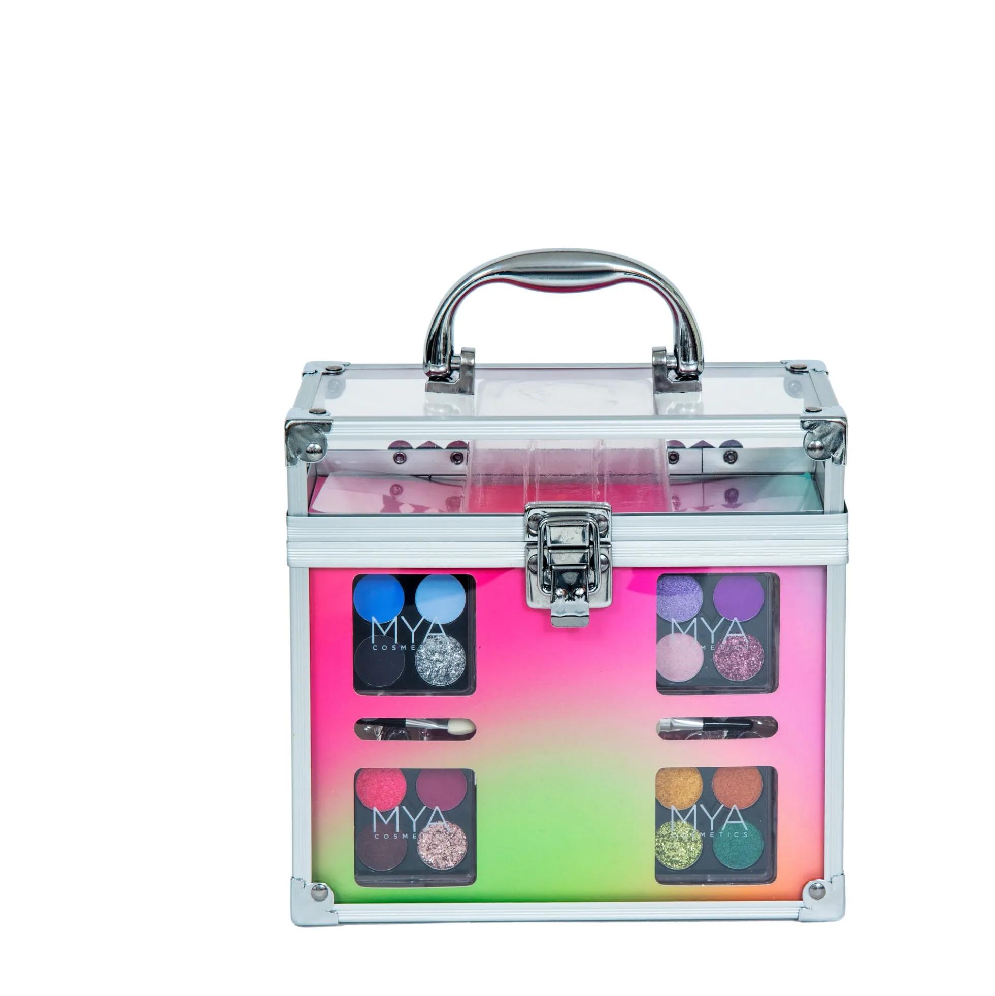MYA Transparent makeupkuffert med indhold
