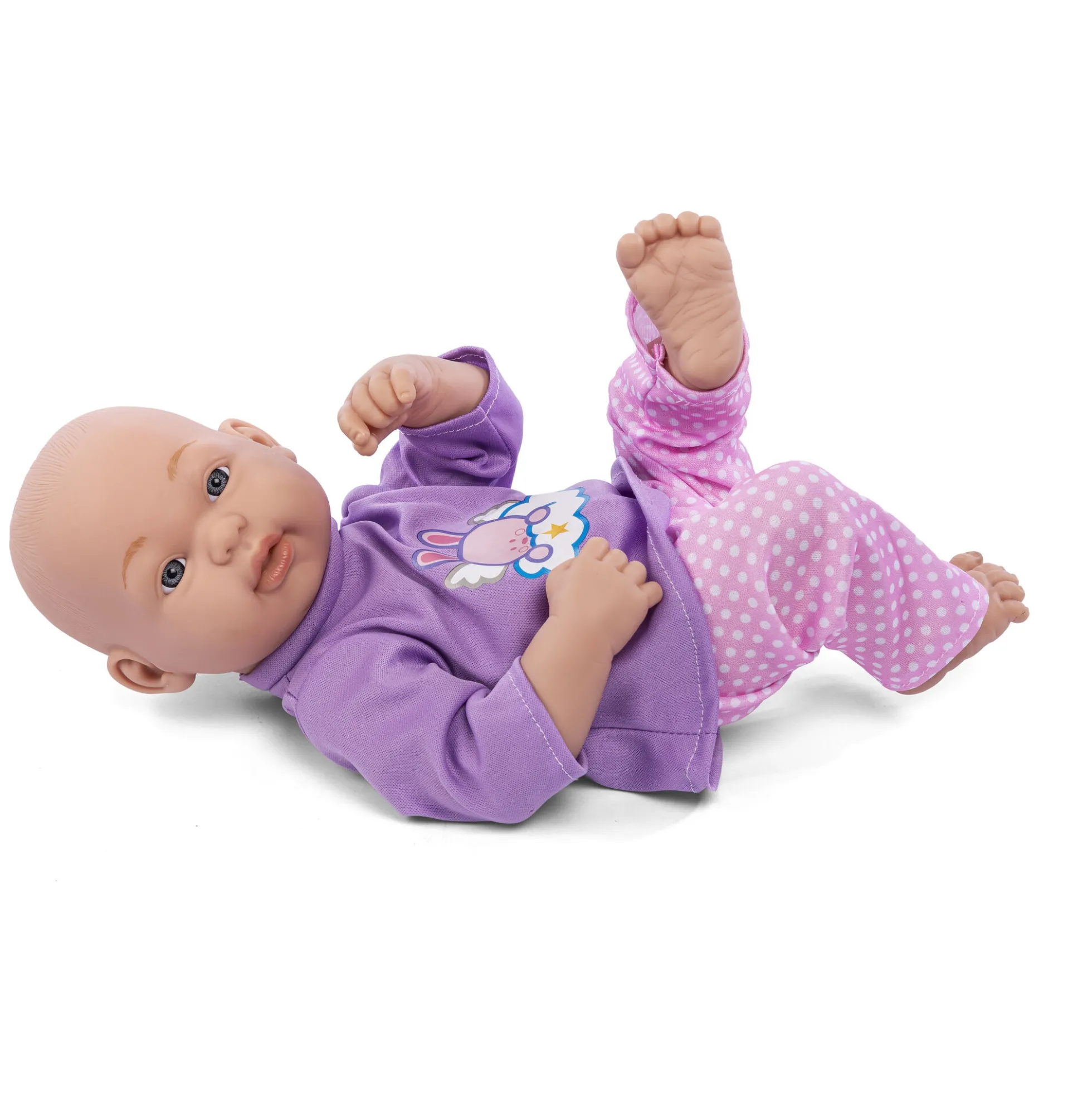 My Baby Love dukketøj med lilla, blå og pink outfits til 28-31 cm dukker - 3 sæt