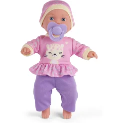 My Baby softbody dukke med sut - lyserød nederdel - 31 cm