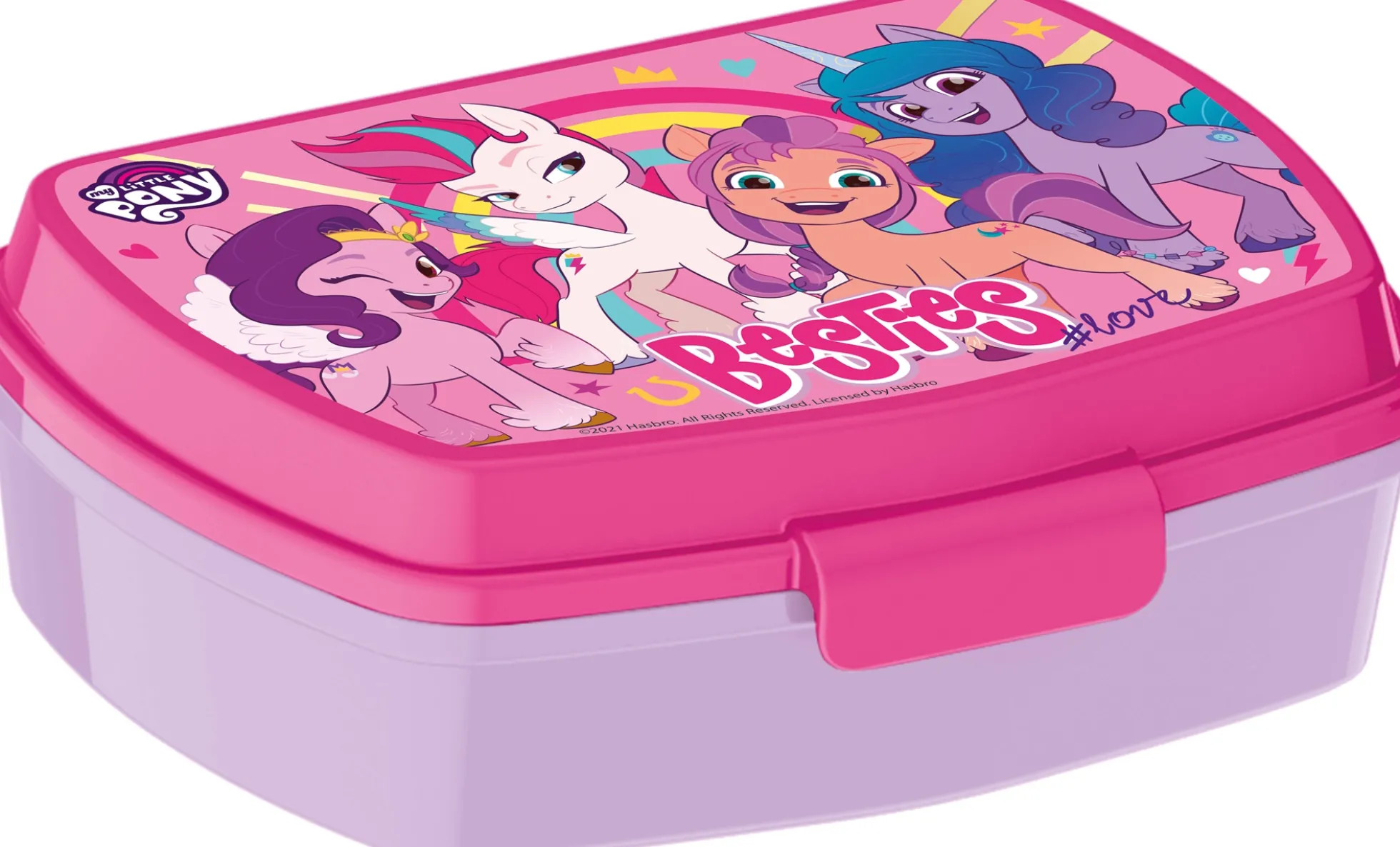 My Little Pony madkasse - Børnemadpakke med 1 rum - Lilla og lyserød