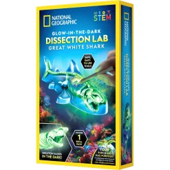 National Geographic dissektionslaboratorium med selvlysende haj - 12 dele