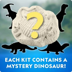 National Geographic mini dinosaur udgravningssæt - 6x3x9 cm - assorteret