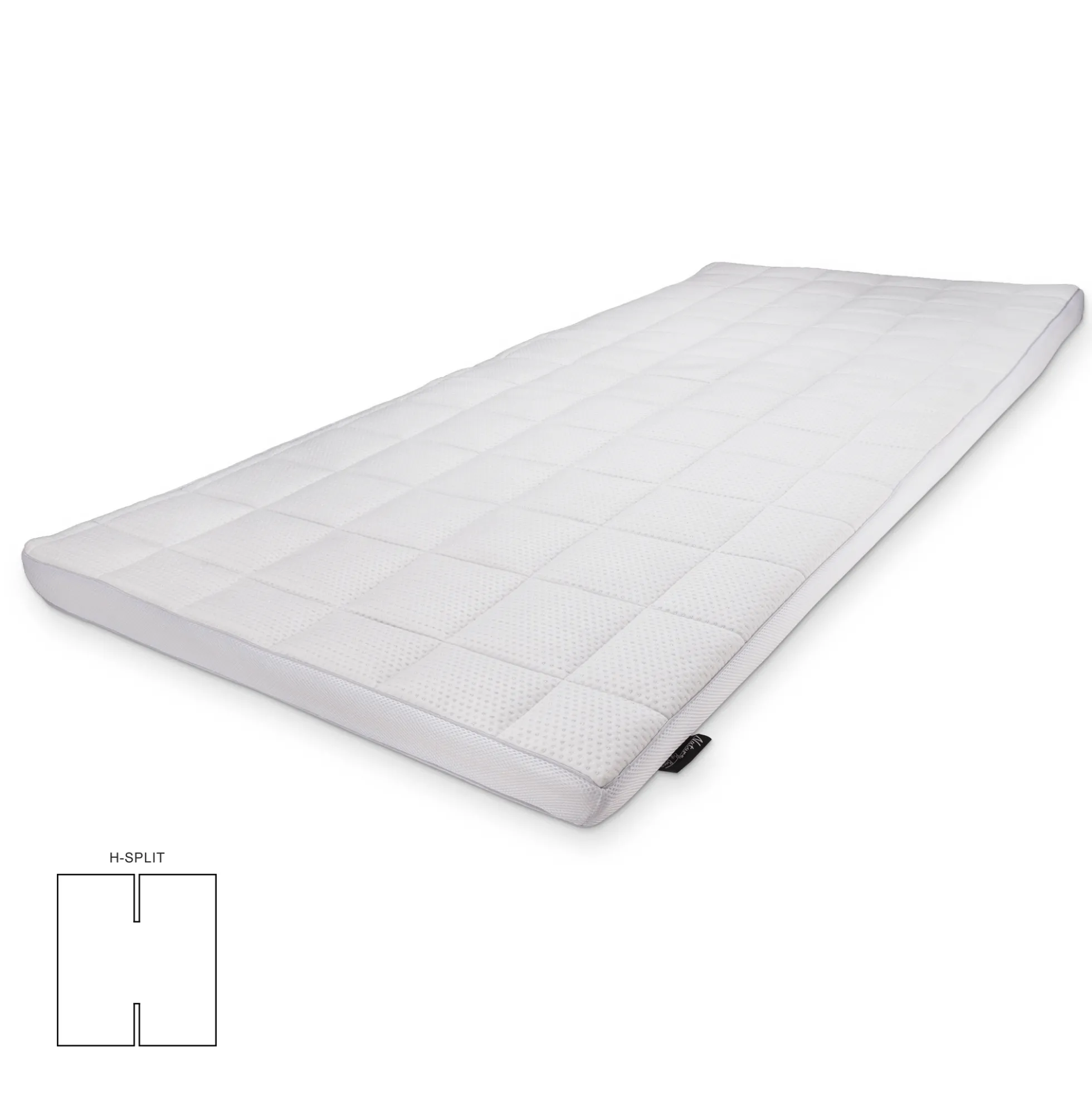 Naturlatex H-split topmadras - 180x200 cm - 7 cm høj - 100% Talalay naturlatex - Nature By Borg