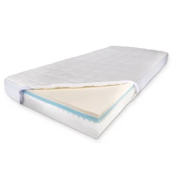 Natur latex madras 140x200 - Højde 18 cm - 5 zoner - Luksus skummadras medium/fast - Vendbar - Madras med kølig naturlatex top - Nature By Borg