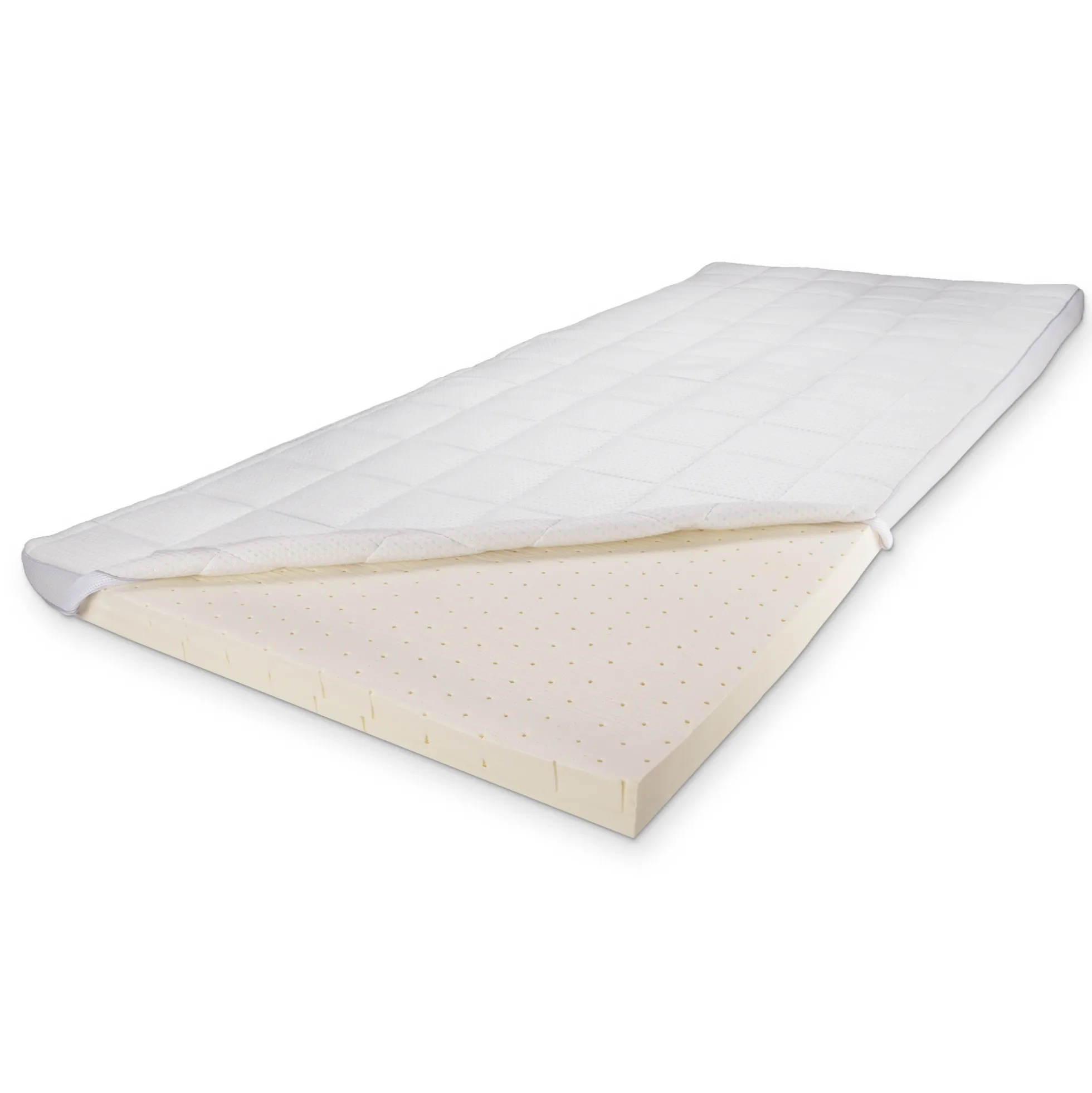 Naturlatex U-split topmadras - 180x200 cm - 7 cm høj - 100% Talalay naturlatex - Nature By Borg