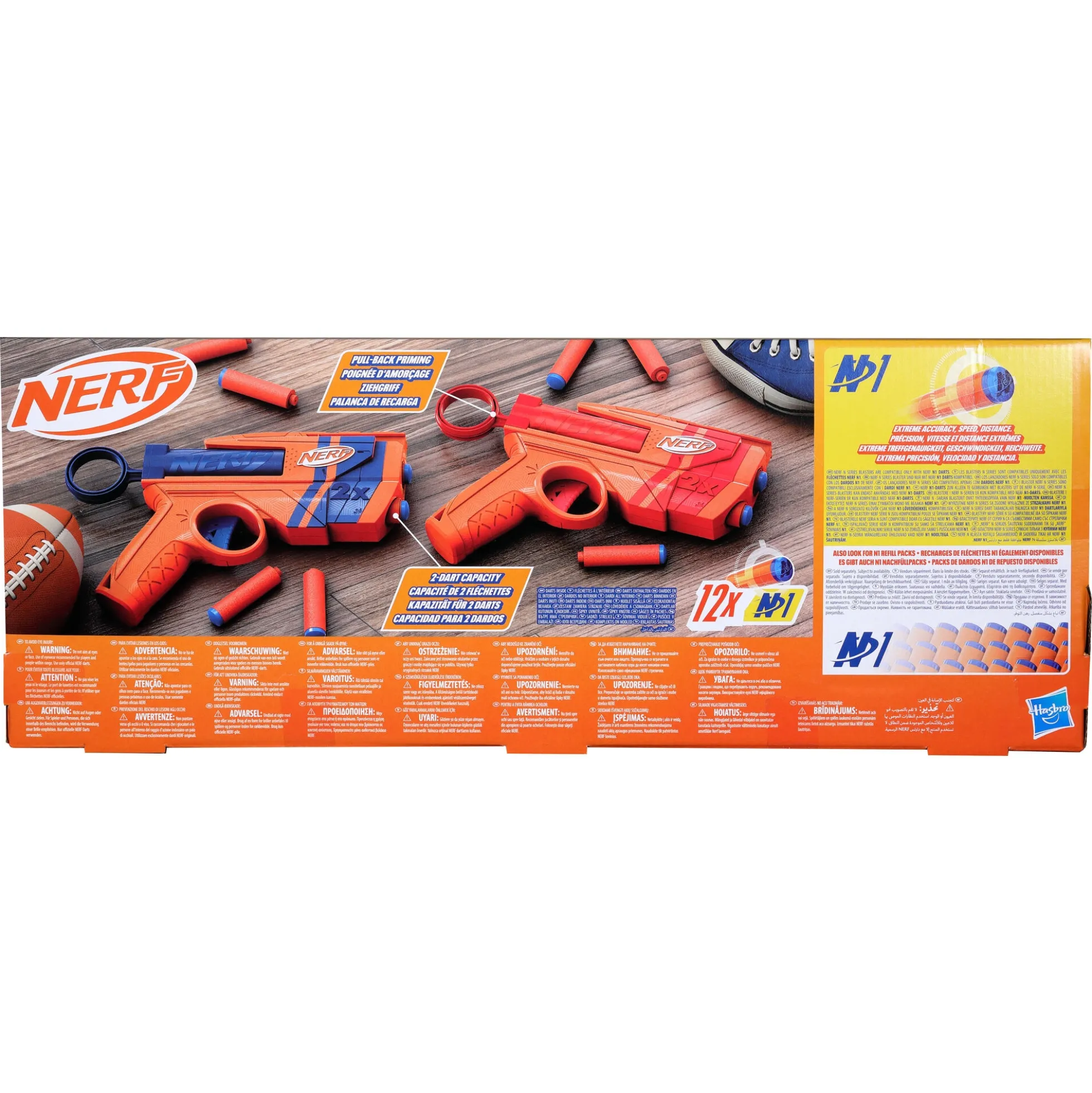 NERF N Series Duo Pack blaster - 2 pistoler og 12 patroner