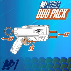 NERF N Series Duo Pack blaster - 2 pistoler og 12 patroner