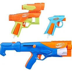 NERF N Series Gear Up Pack blaster våbensæt - 3 pistoler og 18 patroner