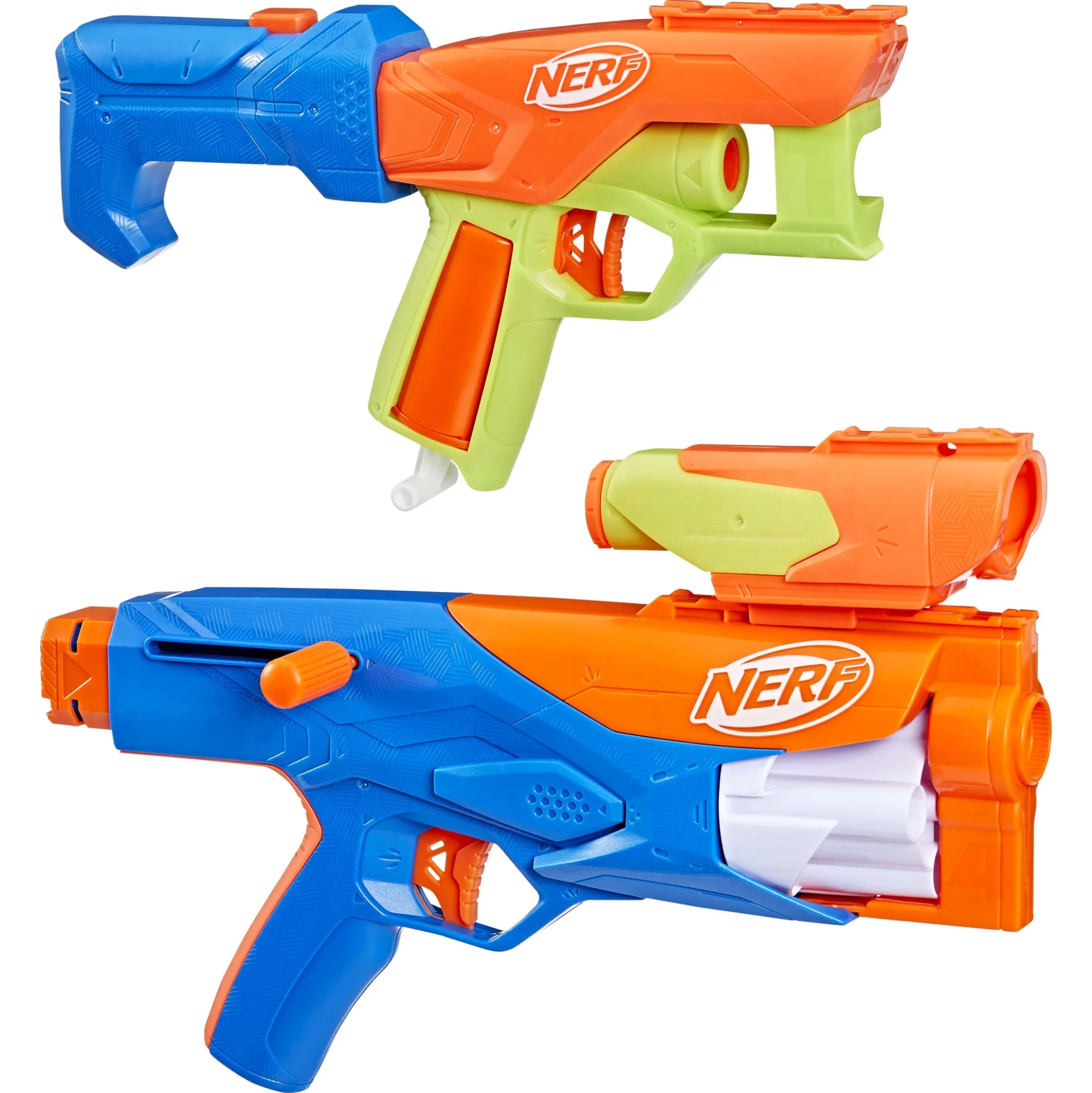 NERF N Series Gear Up Pack blaster våbensæt - 3 pistoler og 18 patroner