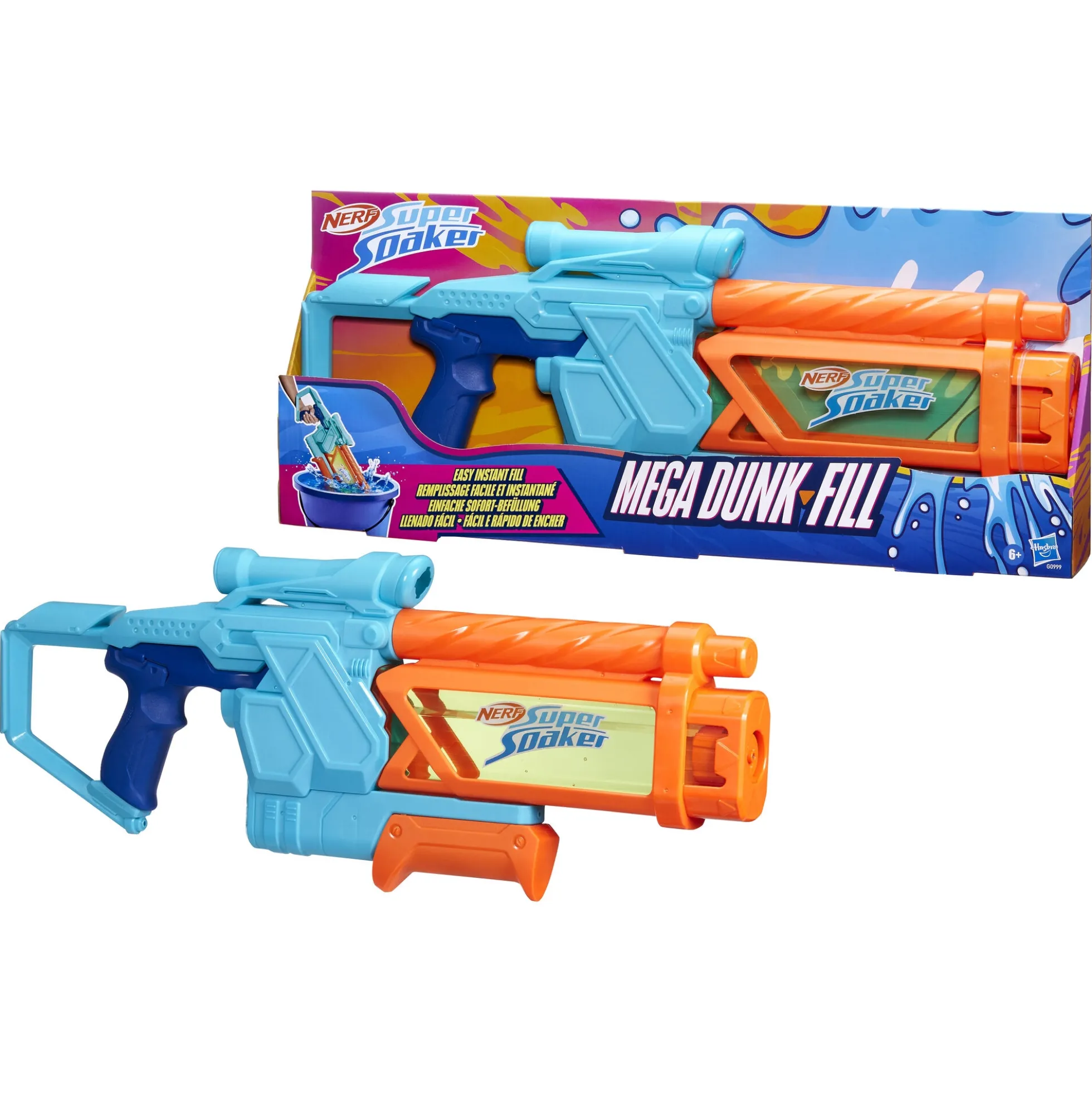 NERF vandgevær - Super Soaker Dunk Fill Mega - 1005 ml