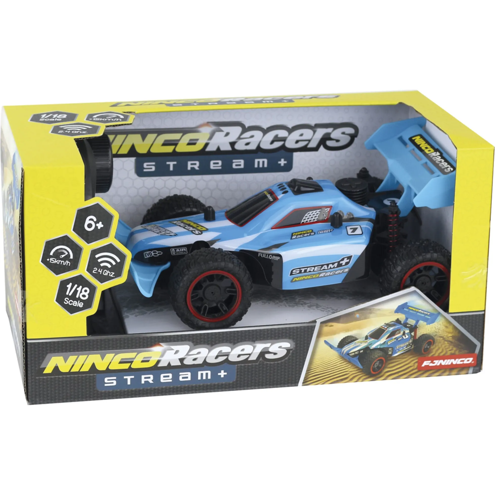 Ninco Stream+ RC buggy fjernstyret bil - 1:18