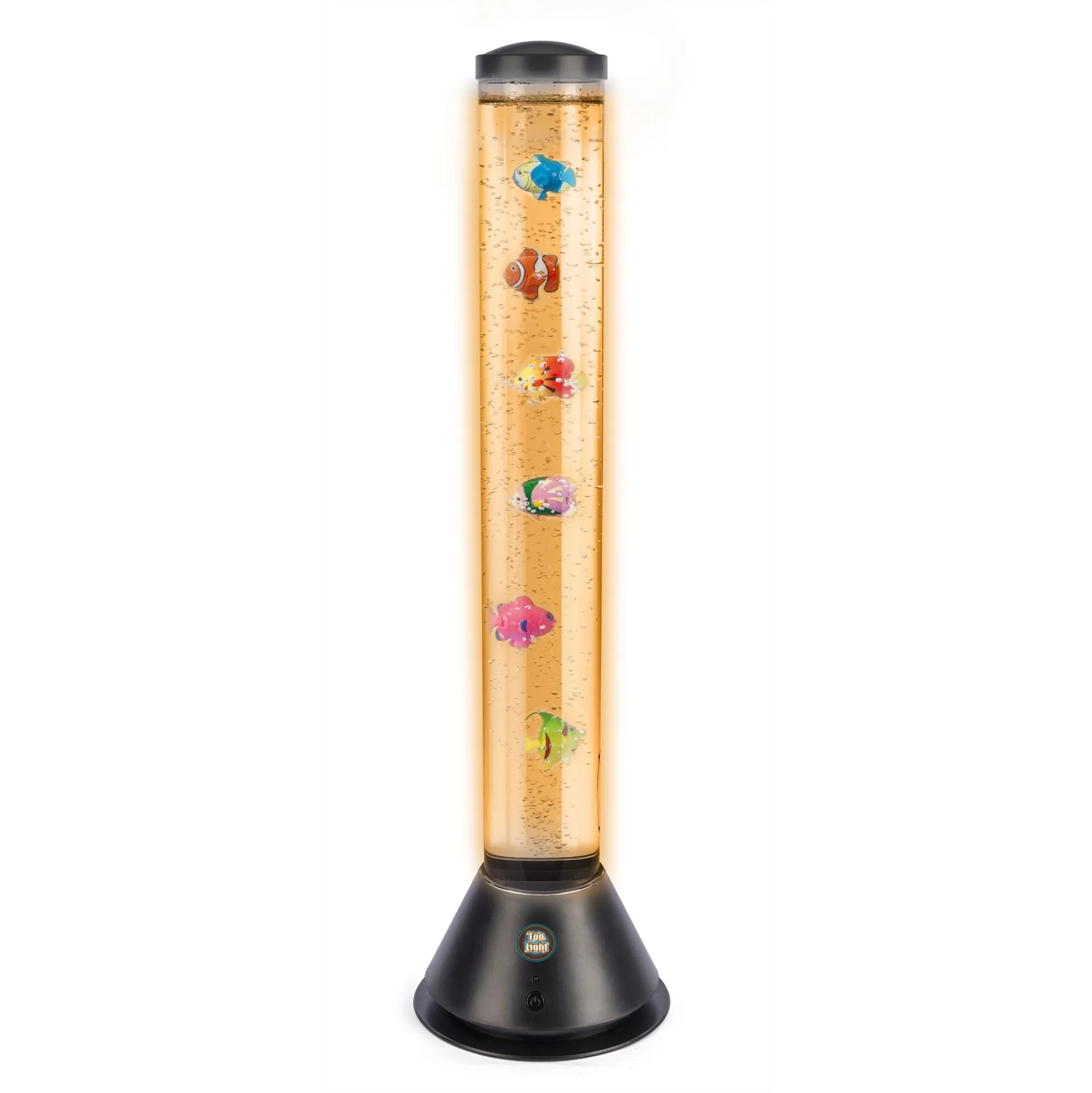 Ocean bubble fish tube lampe med fisk, bobler og fjernbetjening - 80 cm