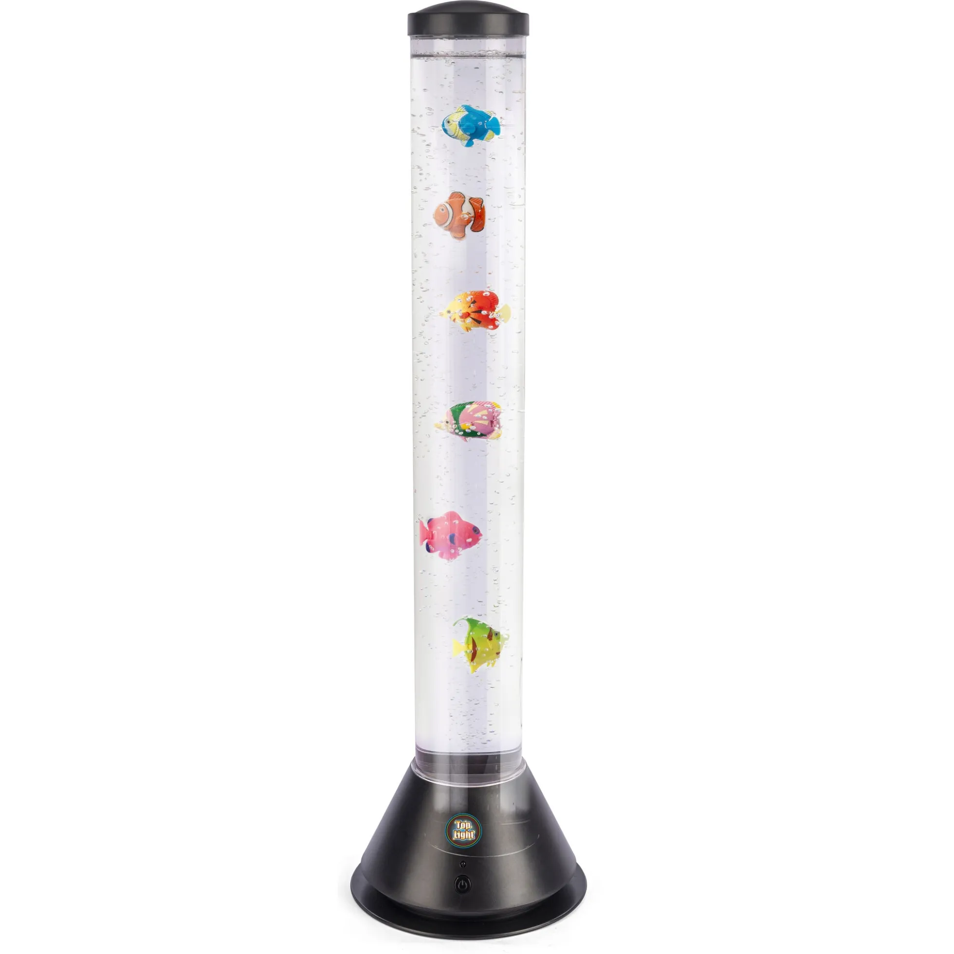 Ocean bubble fish tube lampe med fisk, bobler og fjernbetjening - 80 cm