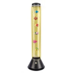 Ocean bubble fish tube lampe med fisk, bobler og fjernbetjening - 80 cm