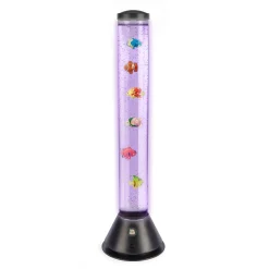 Ocean bubble fish tube lampe med fisk, bobler og fjernbetjening - 80 cm