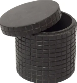 Opbevaringskrukke - Sort sten - Turiform - Solid - 11x10 cm