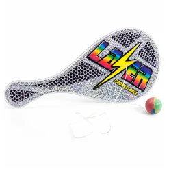 Paddleball 12x27 cm - Klassisk boldspil i sølv