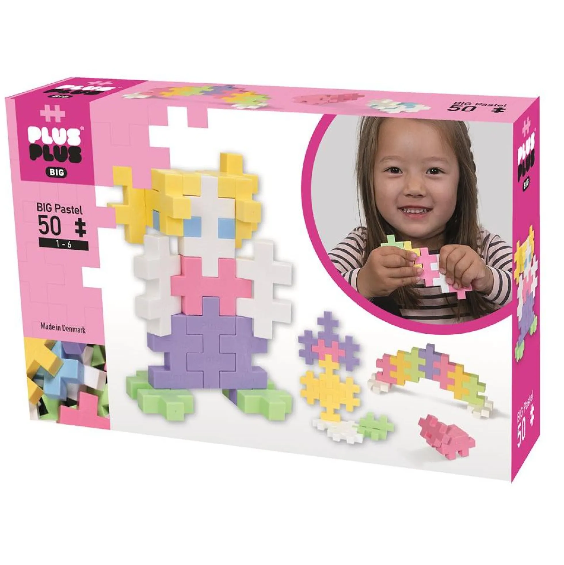 Pastel mix - 50 pcs. - Plus-Plus BIG