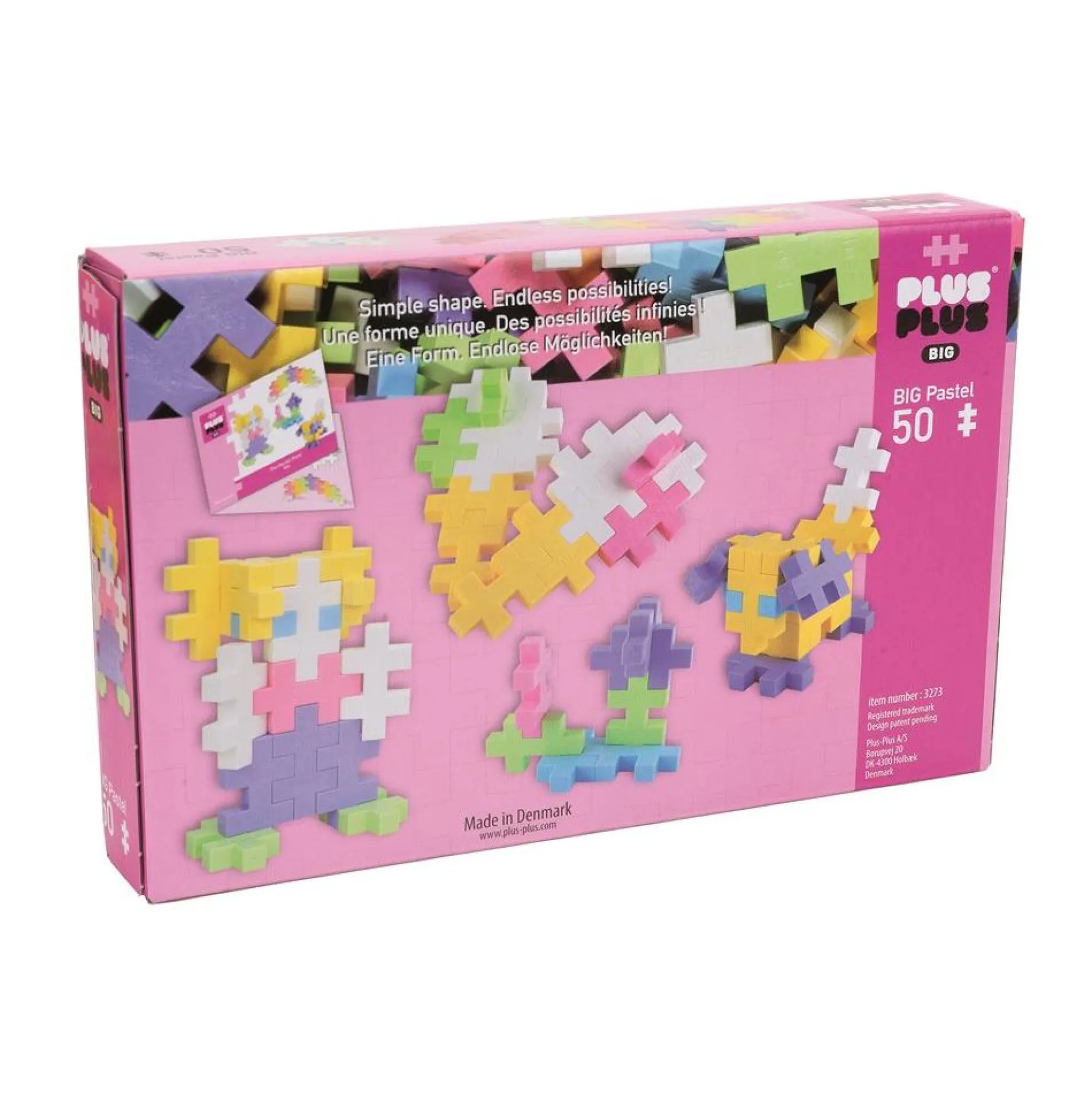 Pastel mix - 50 pcs. - Plus-Plus BIG