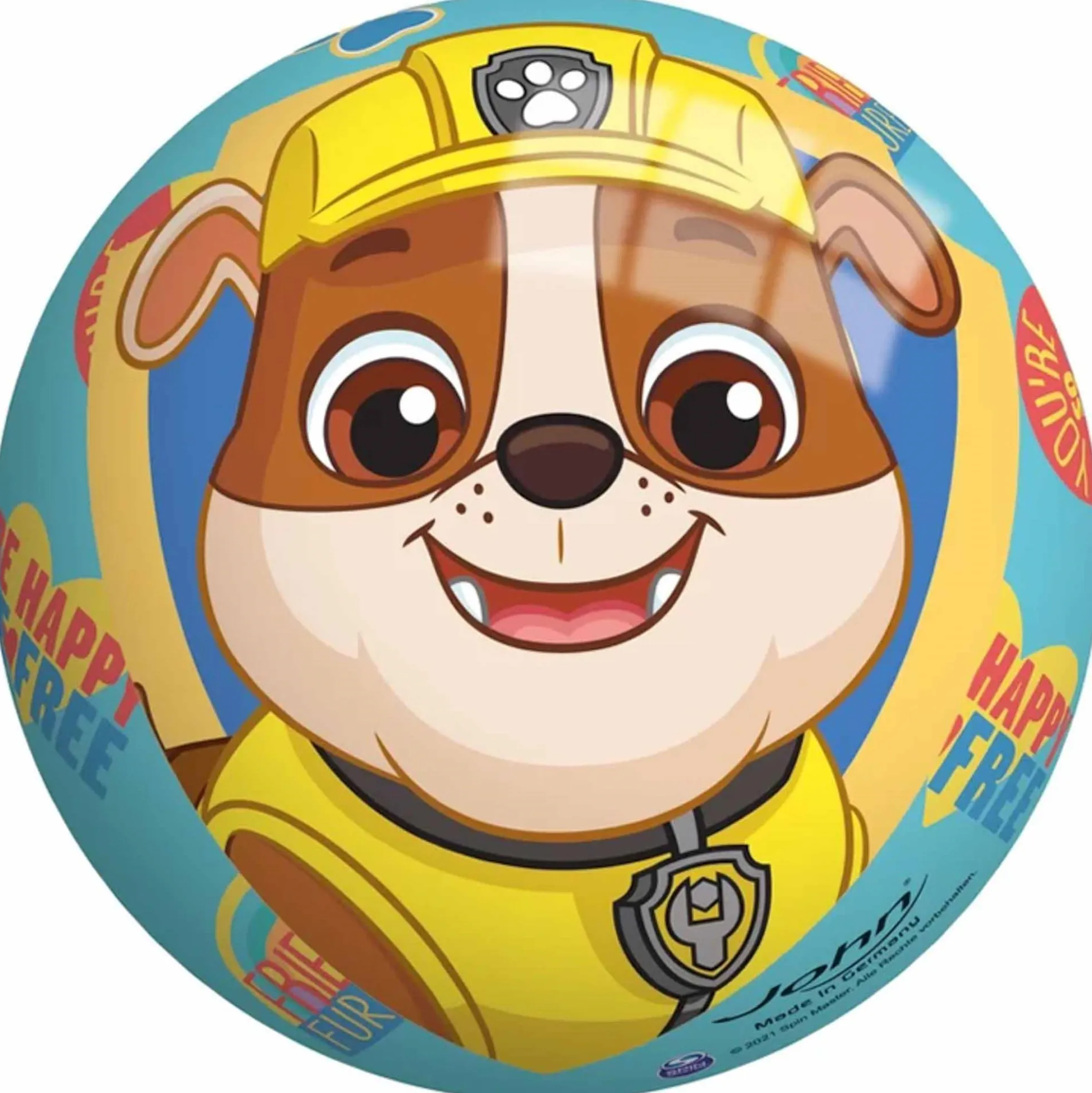 Paw Patrol bold Ø13 cm - Oppustelig bold til børn - Rubble