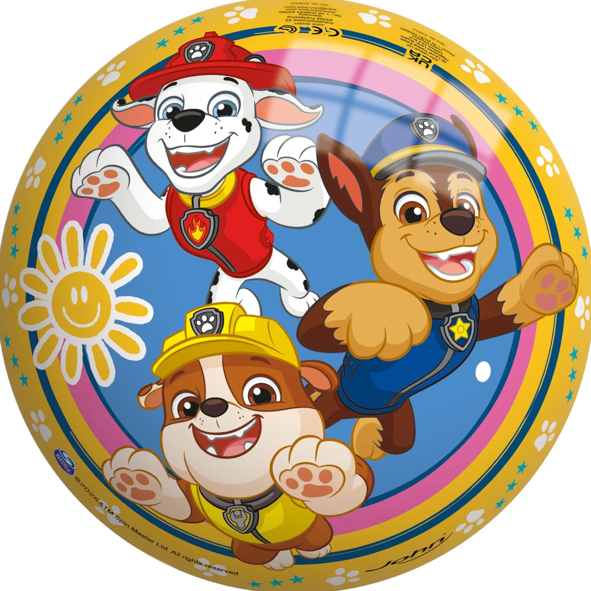 Paw Patrol bold i plast - Bold til børn