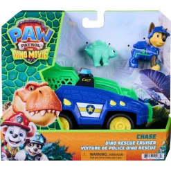 PAW Patrol Dino Filmen Chase dino-køretøj med figur - 15 cm