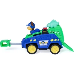 PAW Patrol Dino Filmen Chase dino-køretøj med figur - 15 cm