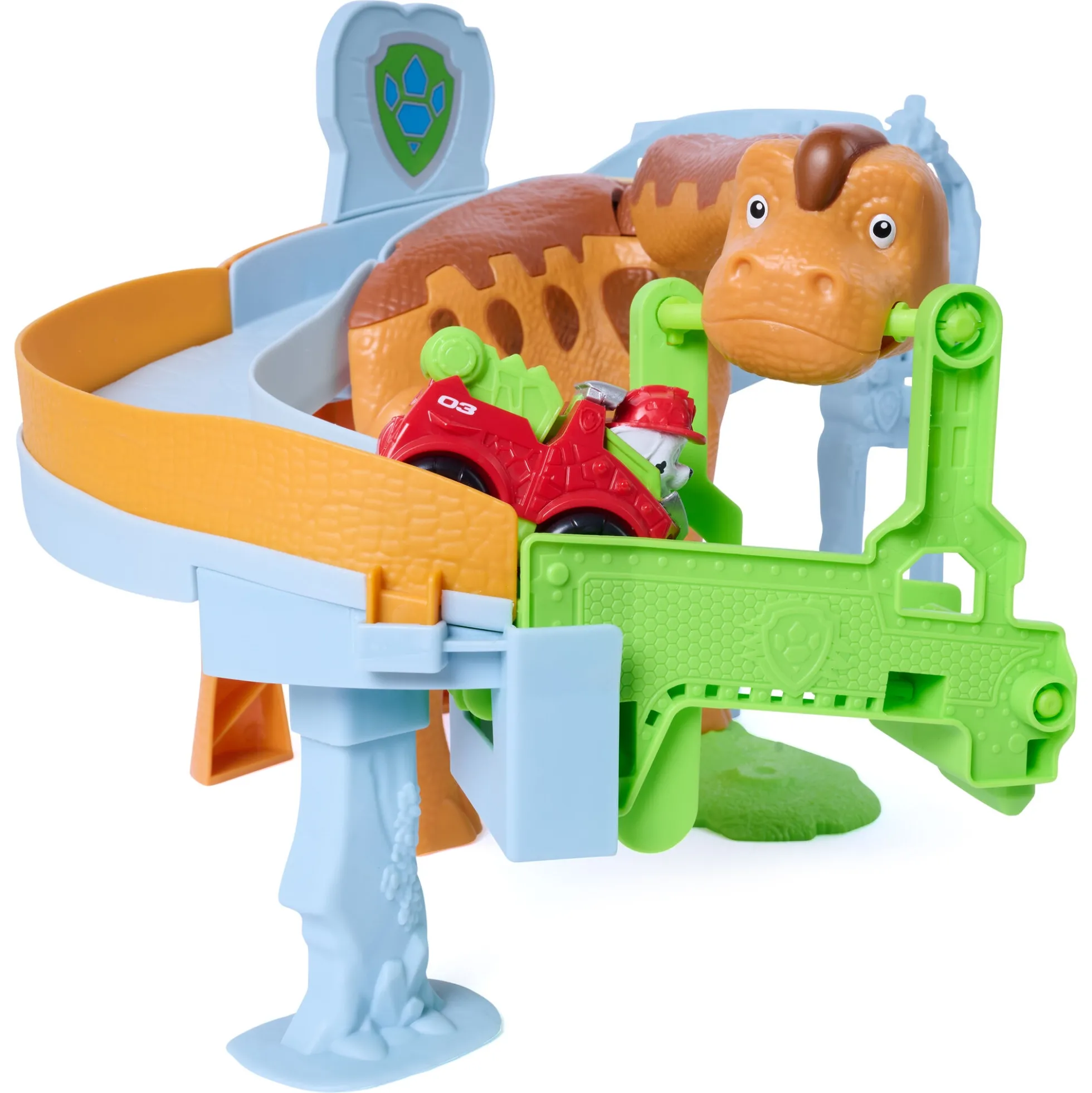 PAW Patrol Dino Filmen Lift & Race-legesæt med Marshall