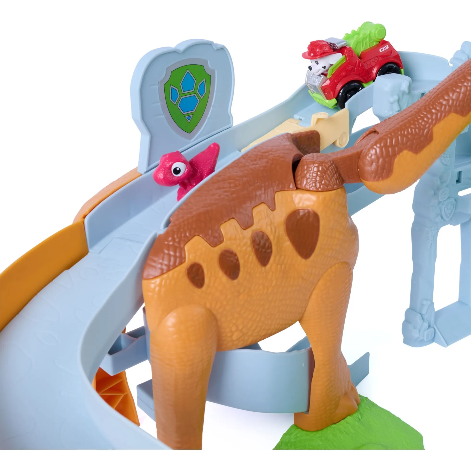 PAW Patrol Dino Filmen Lift & Race-legesæt med Marshall