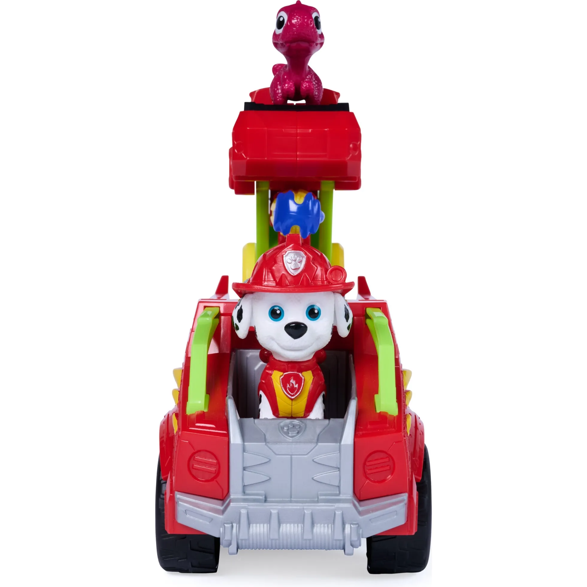PAW Patrol Dino Filmen Marshall dino-køretøj med figur - 15 cm
