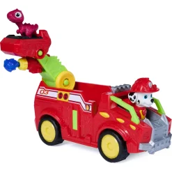 PAW Patrol Dino Filmen Marshall dino-køretøj med figur - 15 cm