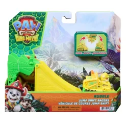 PAW Patrol Dino Filmen Pup Squad Jump Flip - Rubble - 6 cm køretøj