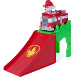 PAW Patrol Dino Filmen Pup Squad Jump Flip - Marshall - 6 cm køretøj