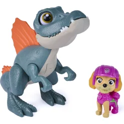 PAW Patrol Dino Filmen Roaring Pup Pals dinosaur med Skye figur - 6,25 cm figur