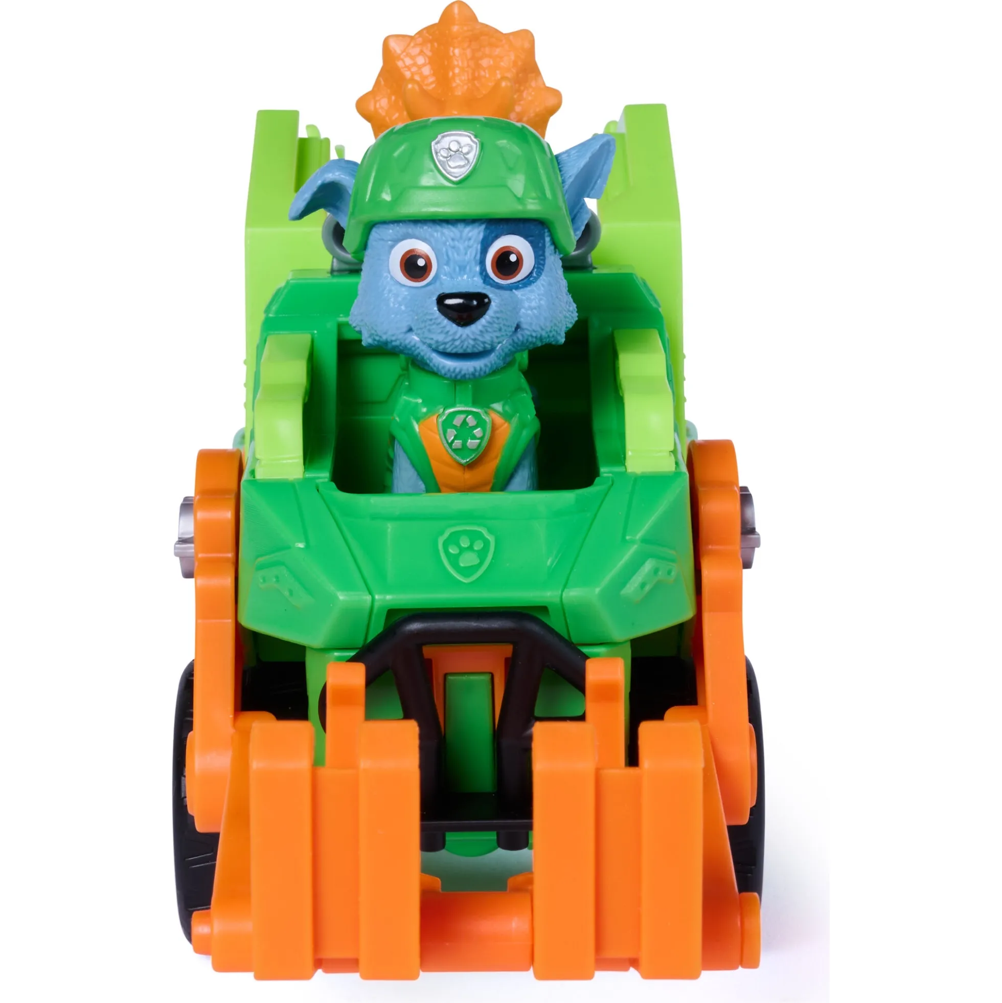 PAW Patrol Dino Filmen Rocky dino-køretøj med figur - 15 cm