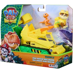 PAW Patrol Dino Filmen Rubble dino-køretøj med figur - 15 cm