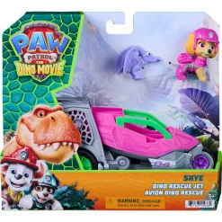 PAW Patrol Dino Filmen Skye dino-køretøj med figur - 15 cm