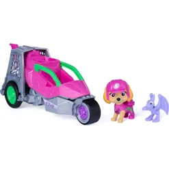 PAW Patrol Dino Filmen Skye dino-køretøj med figur - 15 cm