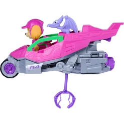 PAW Patrol Dino Filmen Skye dino-køretøj med figur - 15 cm