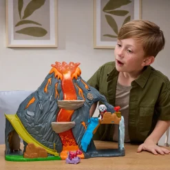 PAW Patrol Dino Filmen Super Lava Blast vulkan legesæt med tilbehør - 36x45x13 cm