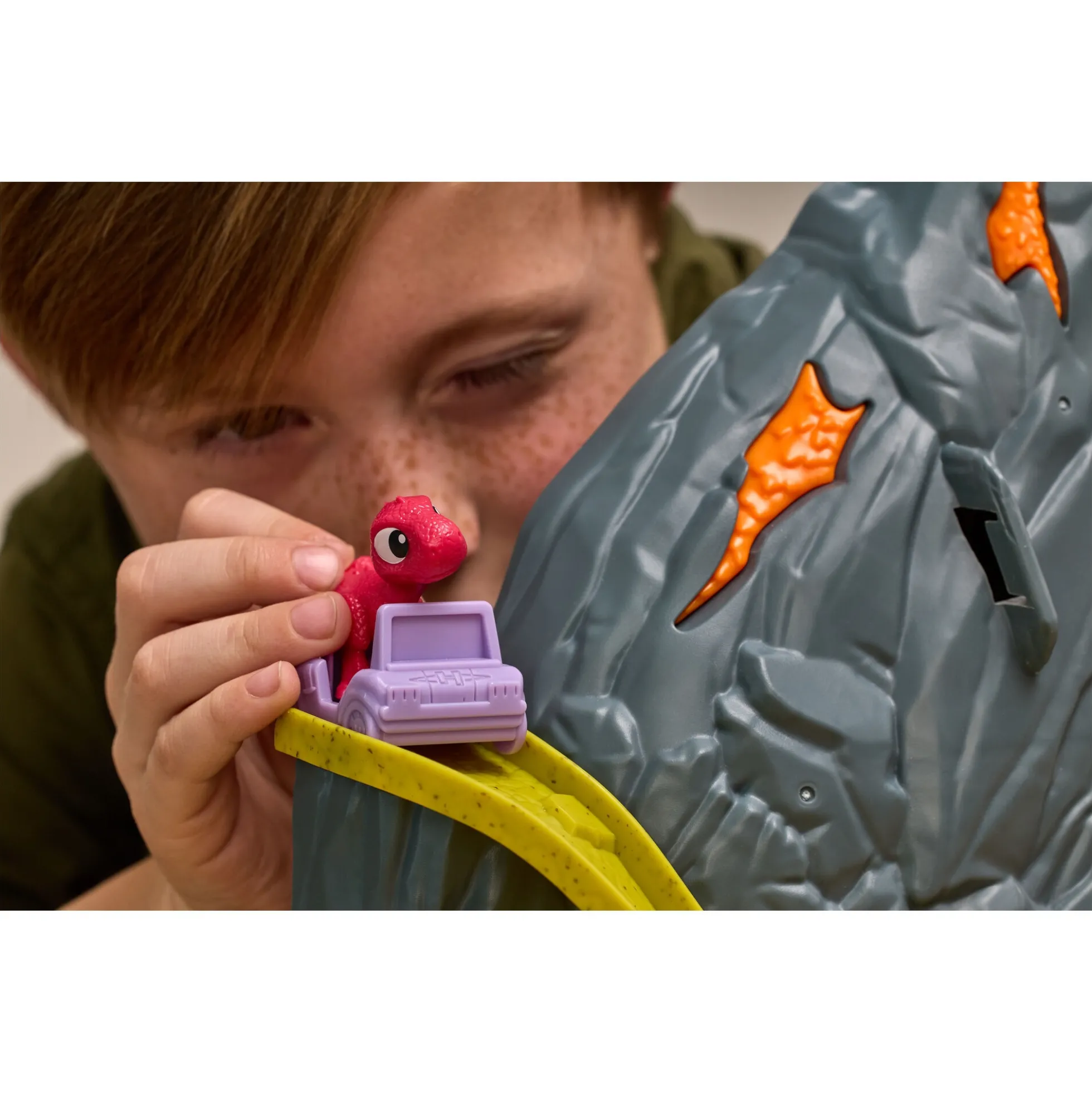PAW Patrol Dino Filmen Super Lava Blast vulkan legesæt med tilbehør - 36x45x13 cm