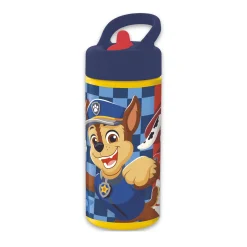Paw Patrol drikkedunk - Vandflaske med flipfunktion og sugerør