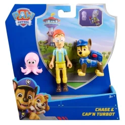 PAW Patrol figursæt med Chase og Kaptajn Turbot - 10 cm