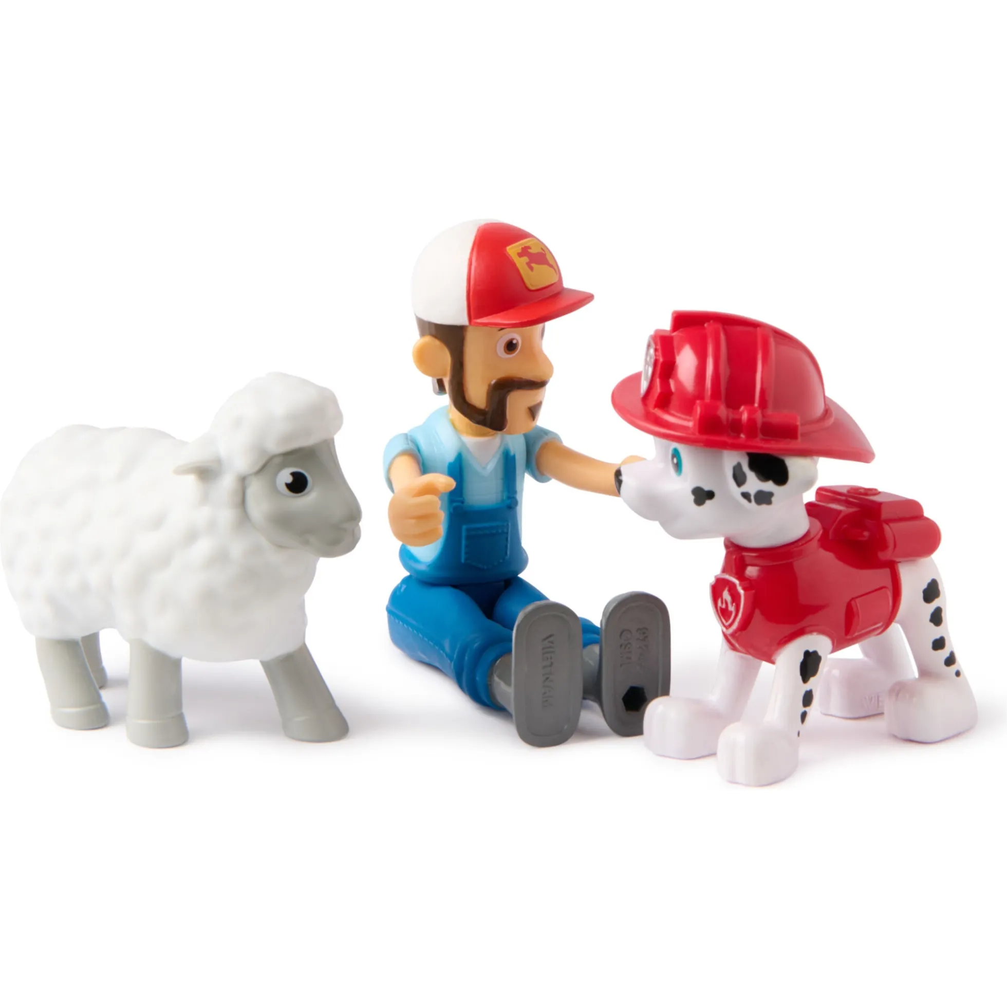 PAW Patrol figursæt med Marshall og bondemand Al - 10 cm