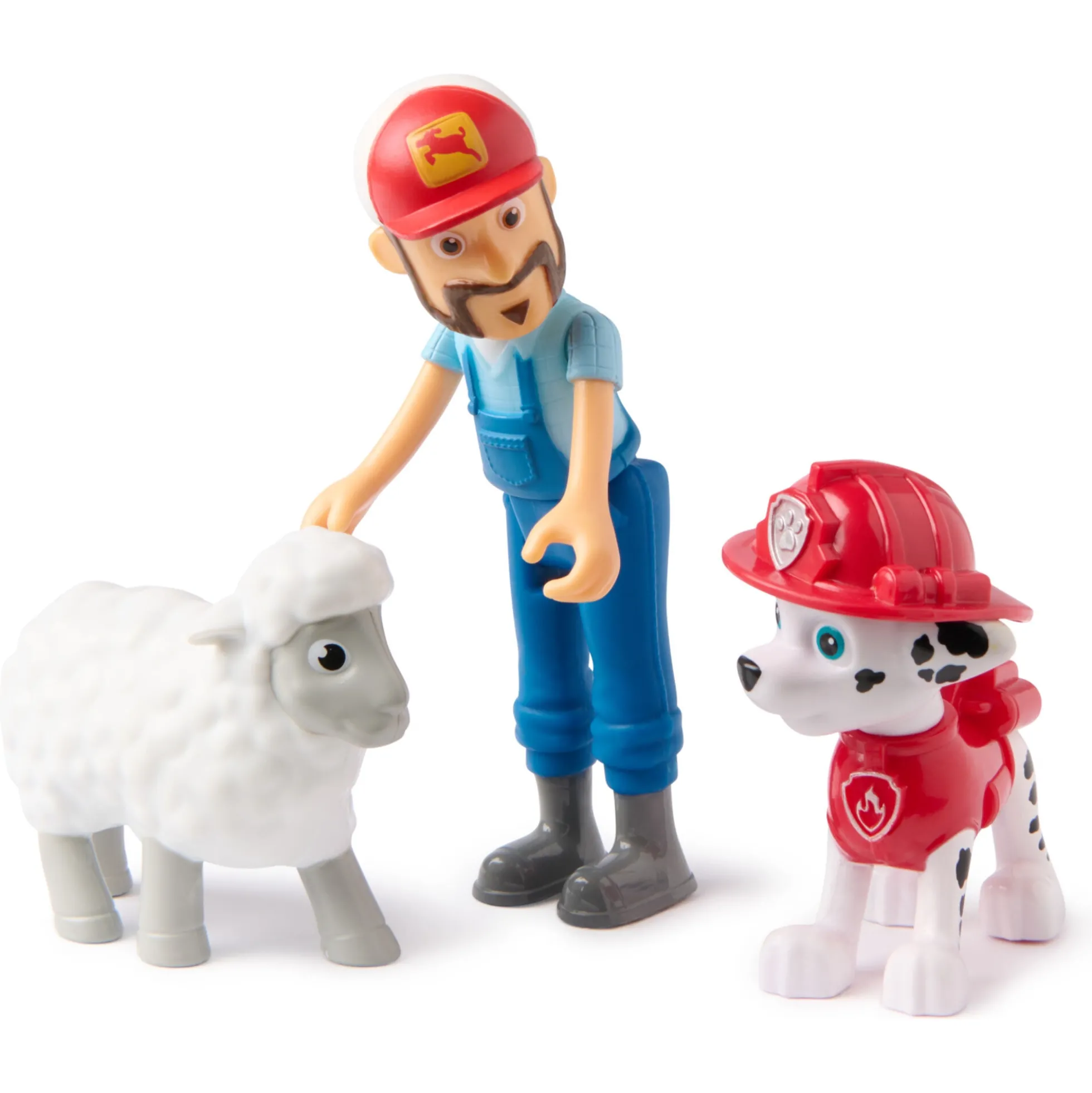 PAW Patrol figursæt med Marshall og bondemand Al - 10 cm