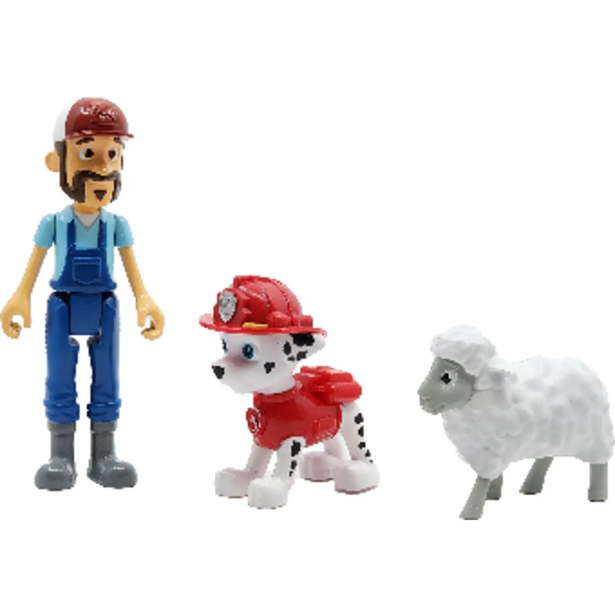 PAW Patrol figursæt med Marshall og bondemand Al - 10 cm