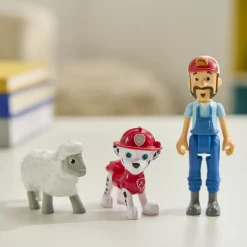 PAW Patrol figursæt med Marshall og bondemand Al - 10 cm