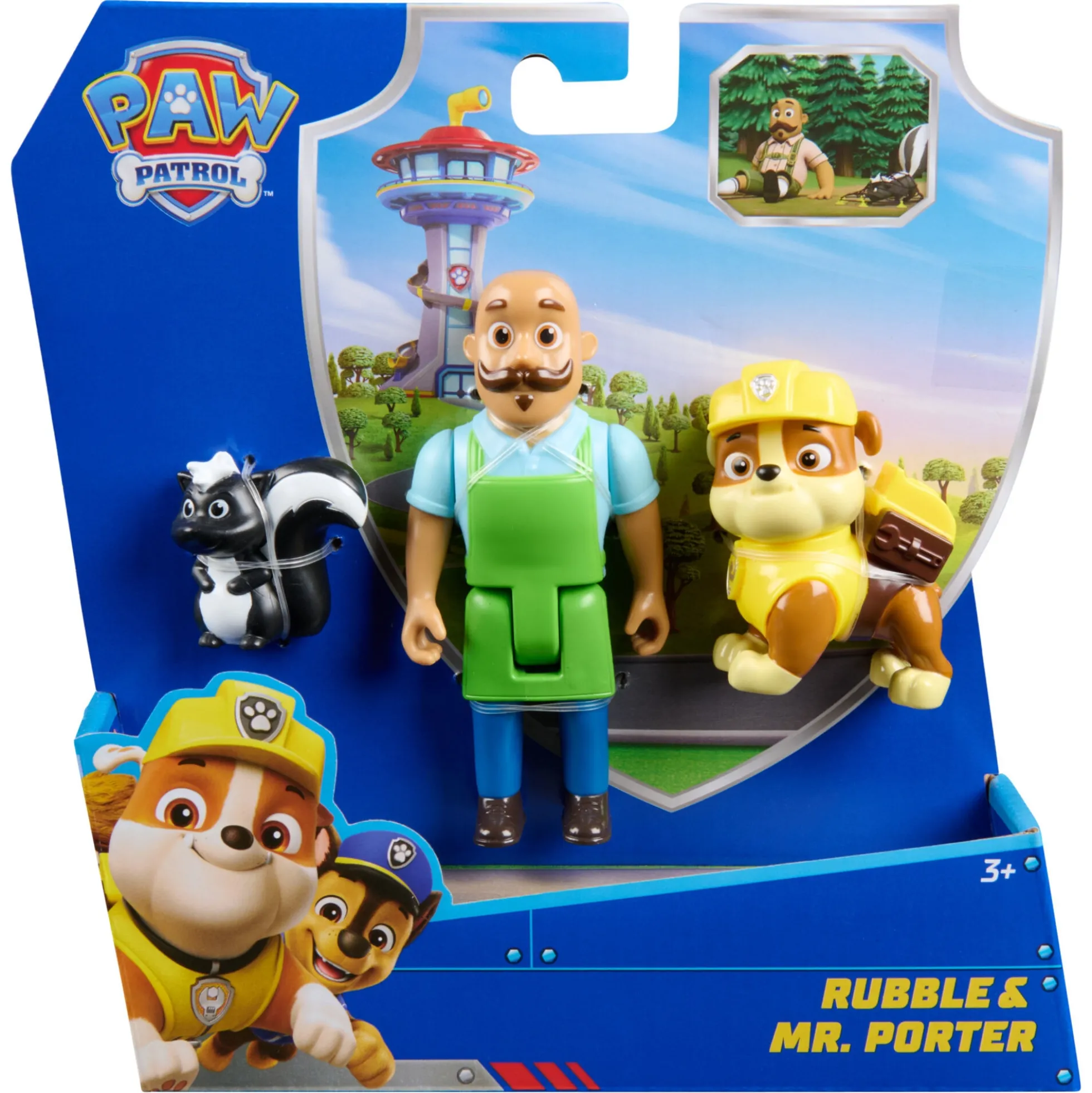 PAW Patrol figursæt med Rubble og Mr. Porter - 10 cm
